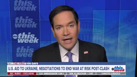 Secretary Rubio Clashes With ABC's George Stephanopoulos On Ukraine