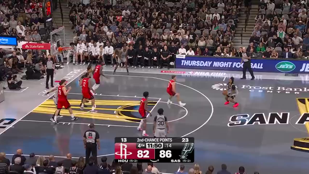 ROCKETS at SPURS FULL GAME HIGHLIGHTS November 7, 2025