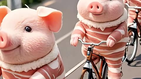 Wow Pig 🐷 Driving Cycles 🙀