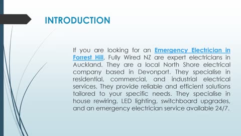 If you are looking for an Emergency Electrician in Forrest Hill