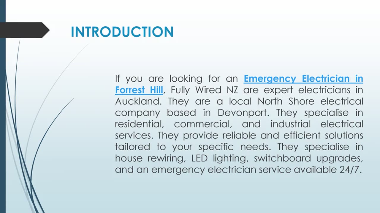 If you are looking for an Emergency Electrician in Forrest Hill
