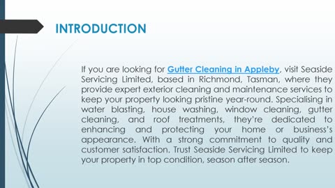 If you are looking for Gutter Cleaning in Appleby