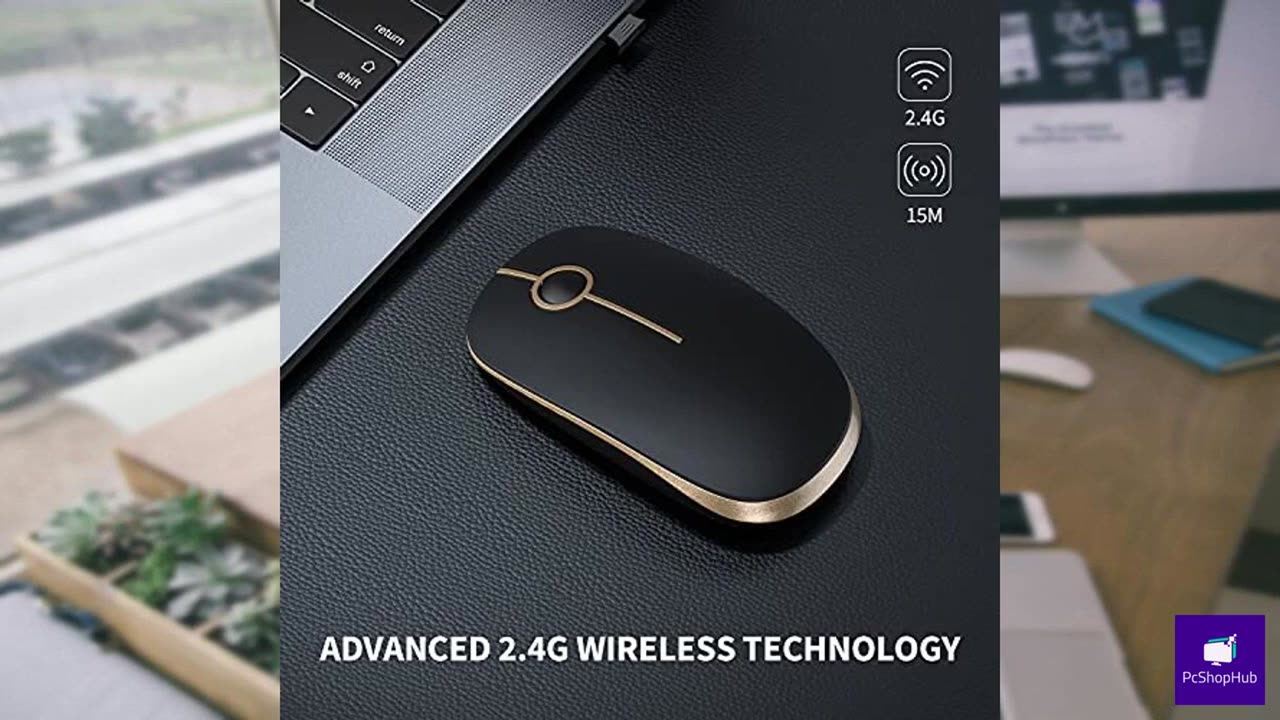 VssoPlor Wireless Mouse, 2.4G Slim Portable Computer Mice