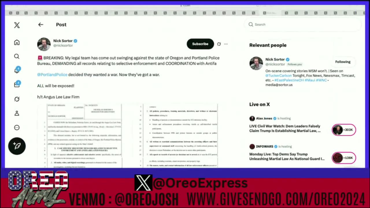 Insurrection Act? Biden FBI Spied on GOP Senators - National Guard Heading to Chicago & Portland