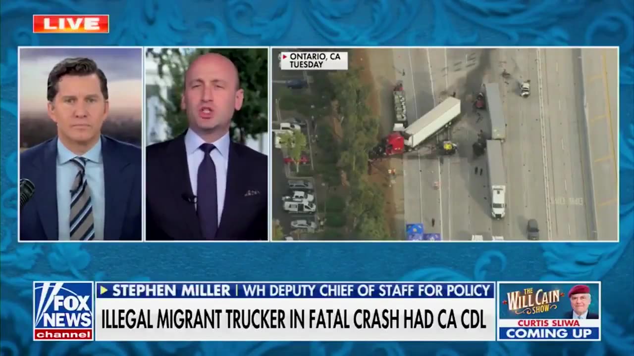 Stephen Miller Goes Off On Newsom Handing Out CDLs To Illegals Following Horrific Crash