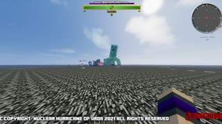 Minecraft Mob Battle Creeper titan vs Skeleton titan