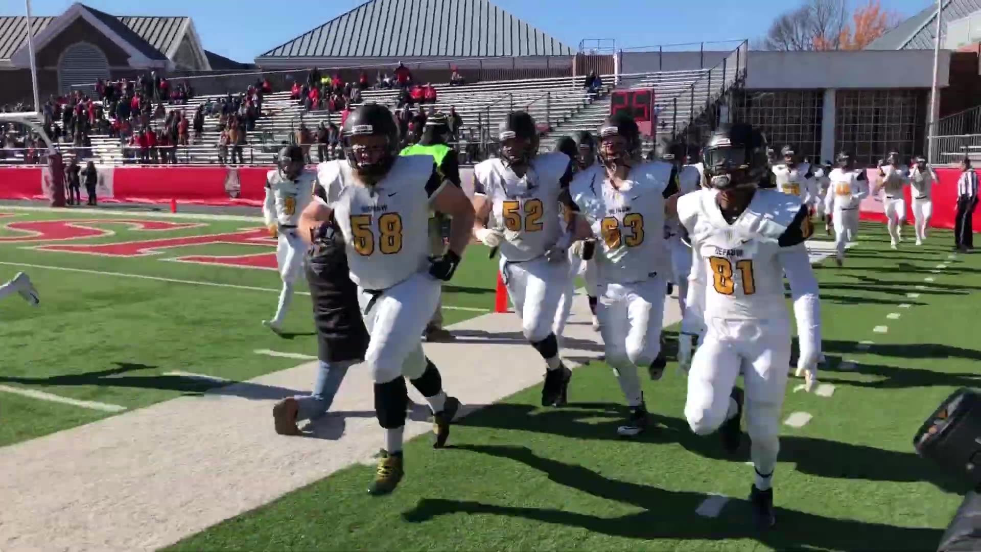 November 10, 2018 - DePauw Takes the Field for the 125th Monon Bell Classic