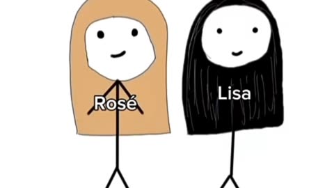 Lisa and rose hair comparison 🤣🤣😂