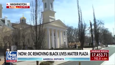 Fox News' Griff Jenkins provides details on the permanent removal of the Black Lives Matter plaza