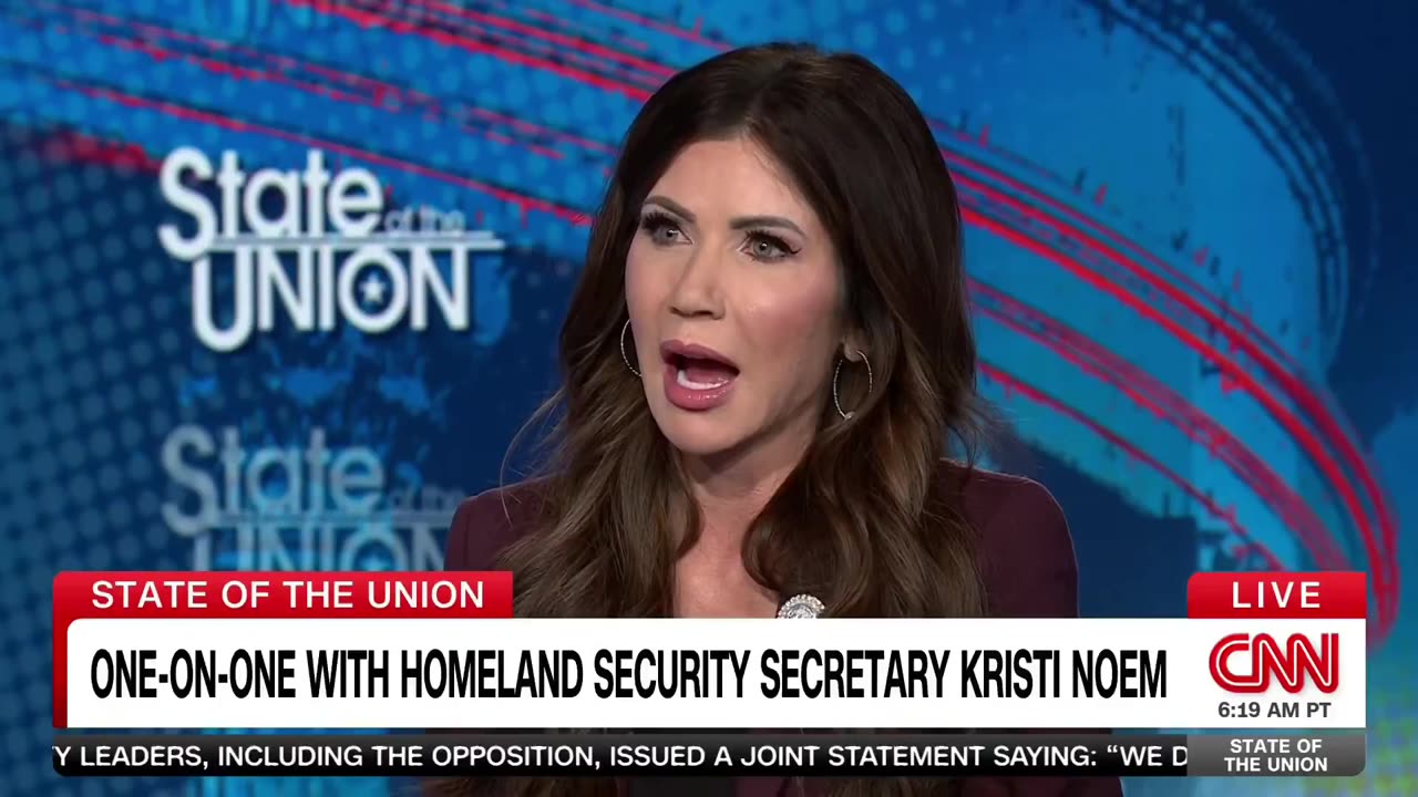 Noem EVISCERATES Tapper for Protecting Democrats' Violent Anti-ICE Rhetoric