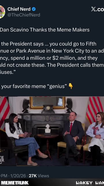 Meme-makers Shoutout from Dan Scavino