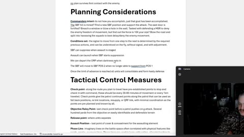 Tactics 29- Controlling Combat, tactical control measures.