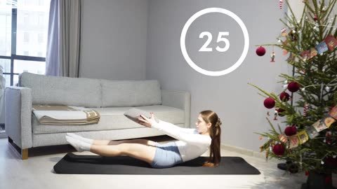 5 MIN PILATES WORKOUT FOR TINY WAIST & FLAT BELLY | at home abs workout