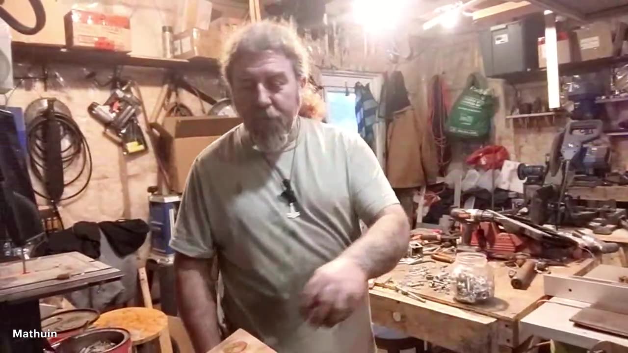 Grinding and welding the anvil