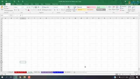 Bài 2 Thao tác với các sheet trong excel