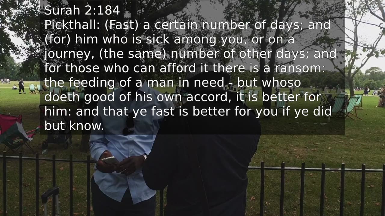 Dennis Finds Out About The Missing Surah In The Quran And Needs Rescuing At Speakers Corner