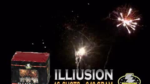 Titanium - Illiusion - 240 Gram - 16 Shots Vuurwerk Cake