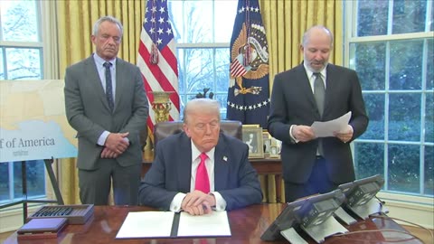 President Trump signs executive orders and announces "gold cards" (Feb. 25, 2025)