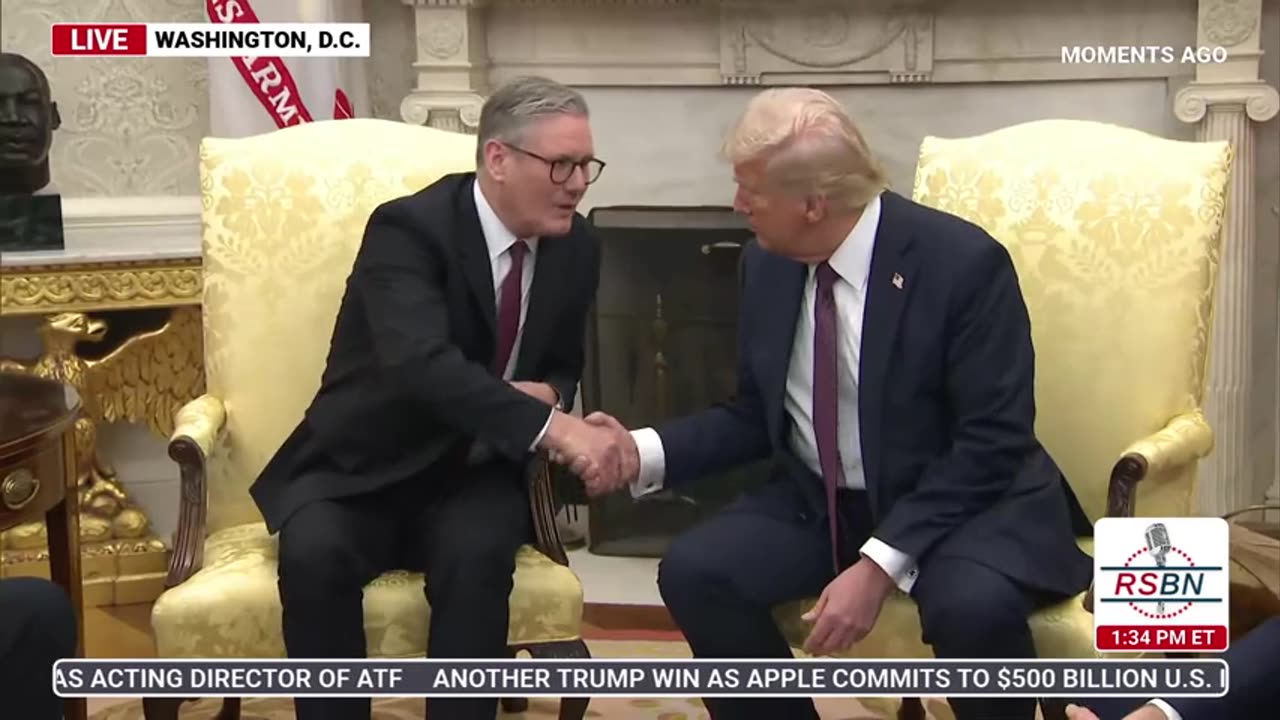 RSBN President Trump & UK PM Keir Starmer Meet Inside the Oval Office - 2-27-25