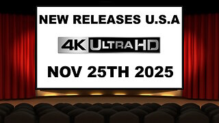 NEW 4K UHD Releases [NOVEMBER 25TH 2025 | U.S.A]