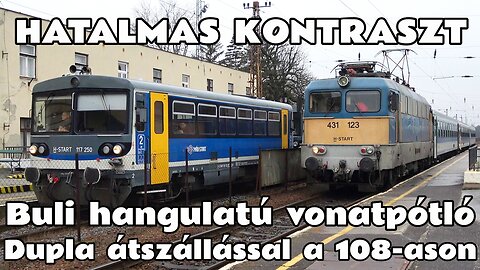 2025.12.11. Kétszeri átszállással a Füzesabony- Debrecen (108-as) vasútvonalon. Hatalmas a kontraszt