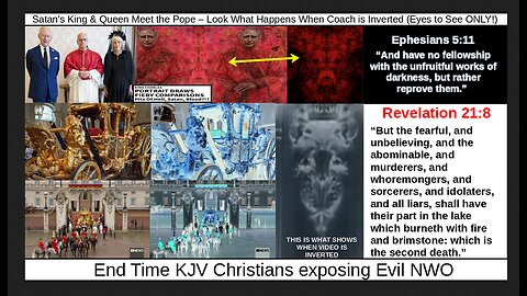 Satan's King & Queen Meet the Pope – Look What Happens When Coach is Inverted (Eyes to See ONLY!)