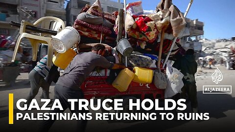 Palestinians return to Gaza City ruins as Israel-Hamas truce takes hold