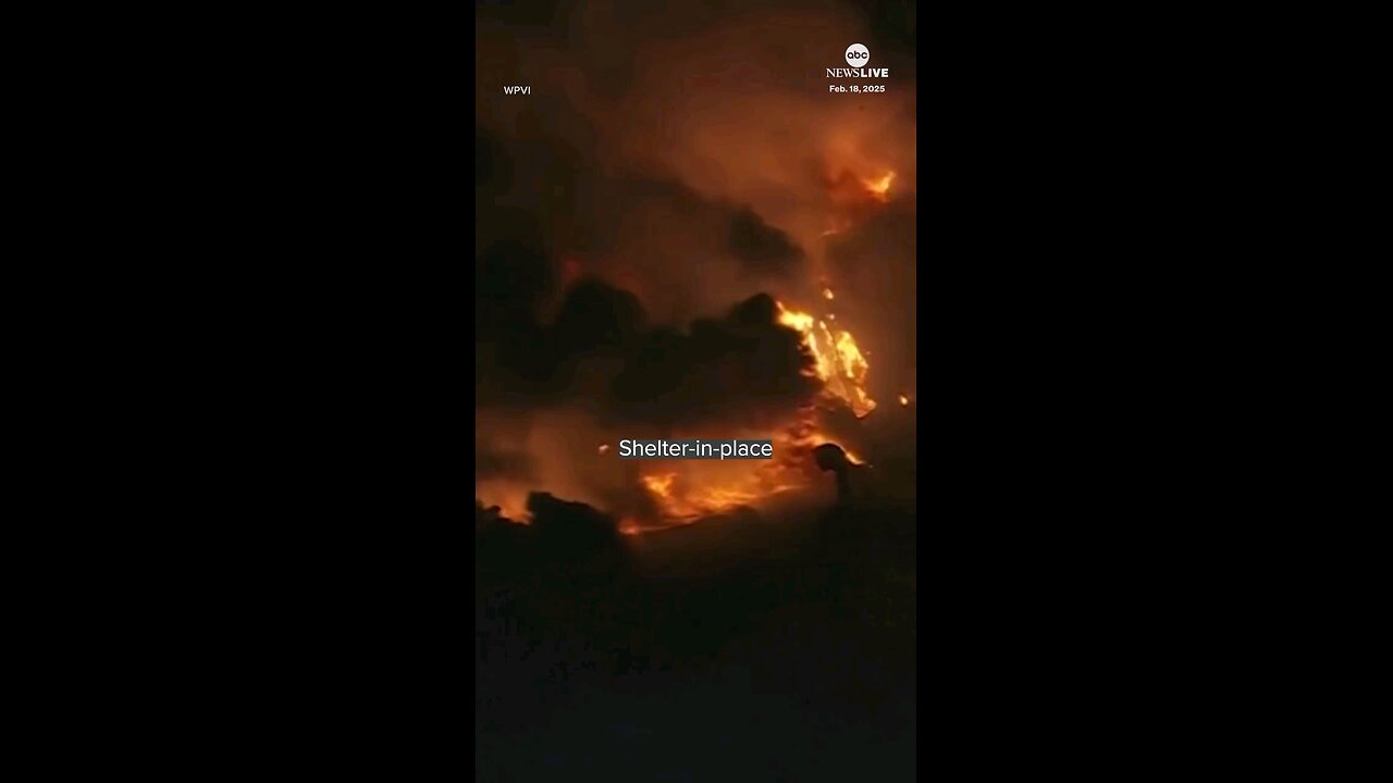 🚨🔥 MASSIVE WAREHOUSE FIRE RAGES NEAR PHILLY—TOXIC SMOKE WARNING! 😷💨