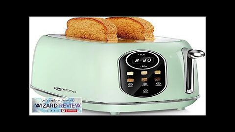 Keenstone Touchscreen Toaster Retro Toaster 2 Slice with LCD Screen Smart Toaster Review