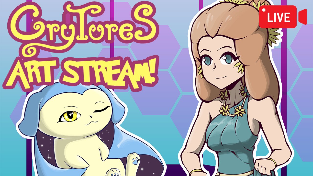 Vtuber Draws Fake Pokemon! | Crytures TTRPG