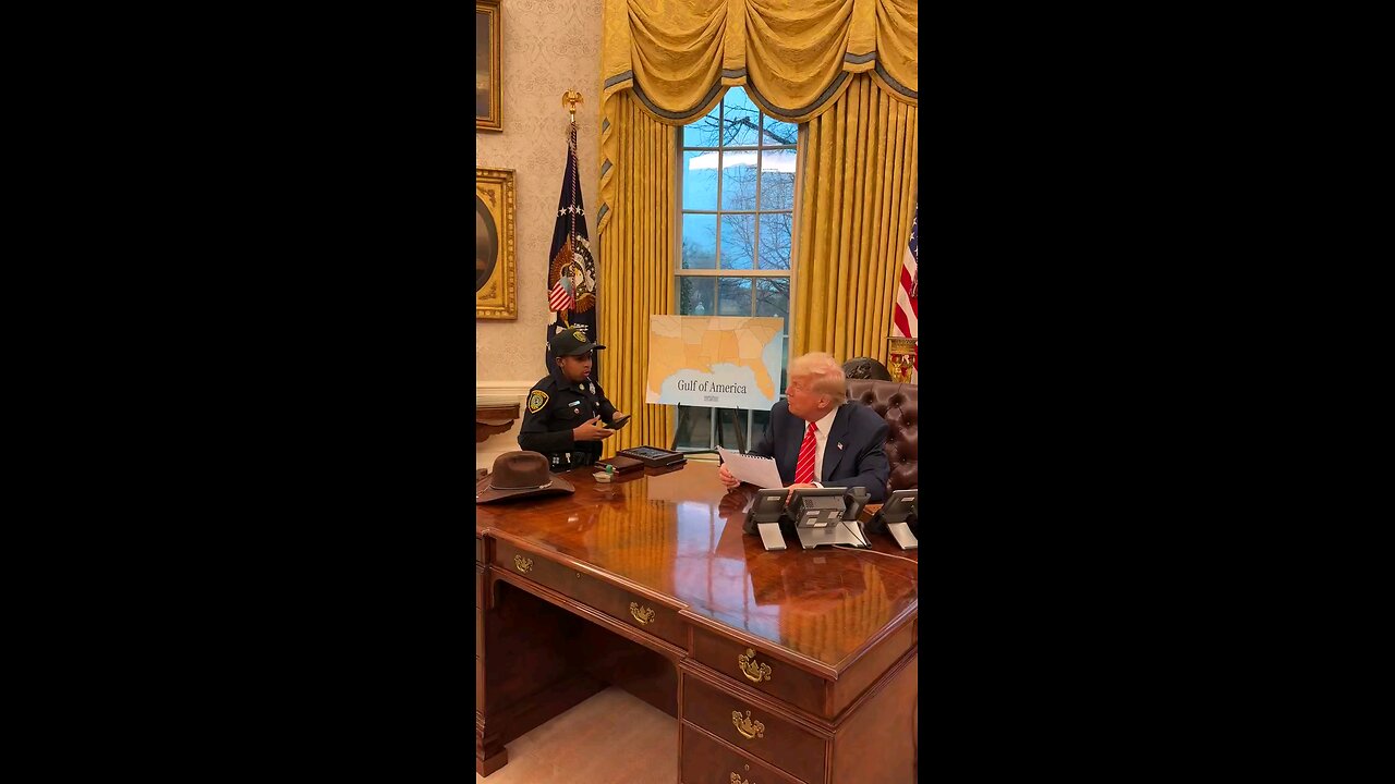 DJ Daniel, Honorary Secret Service Agent, Meets President Trump in the Oval Office
