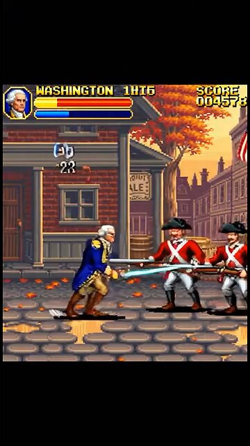 George Washington Vs Red Coats Beat Em Up Game
