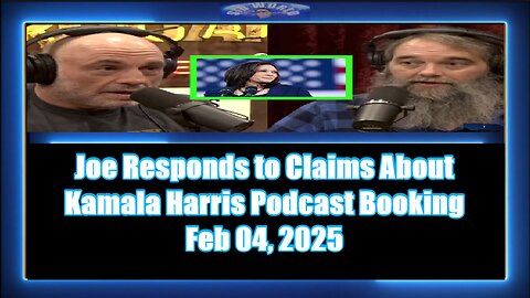 Joe Responds to Claims About Kamala Harris Podcast Booking