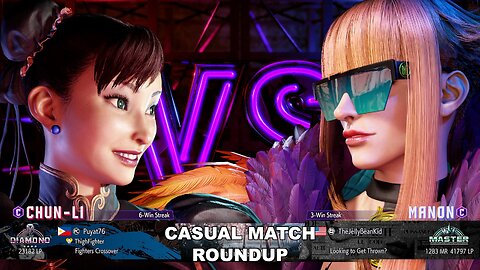 Kuya Kalbo SF6 Casual Match Roundup. Chun Li 4 star Diamond Rank [Hori Fight Stick]