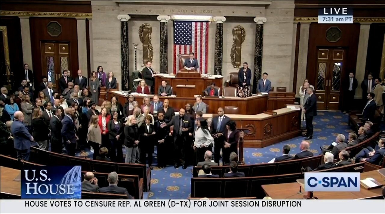 Democrats Bizarrely Sing After House Censures Rep Al Green