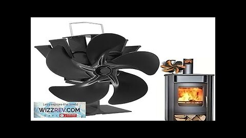 IPRee Fireplace 5 Blades Heat Powered Stove Fan Log Wood Burner Quiet Review