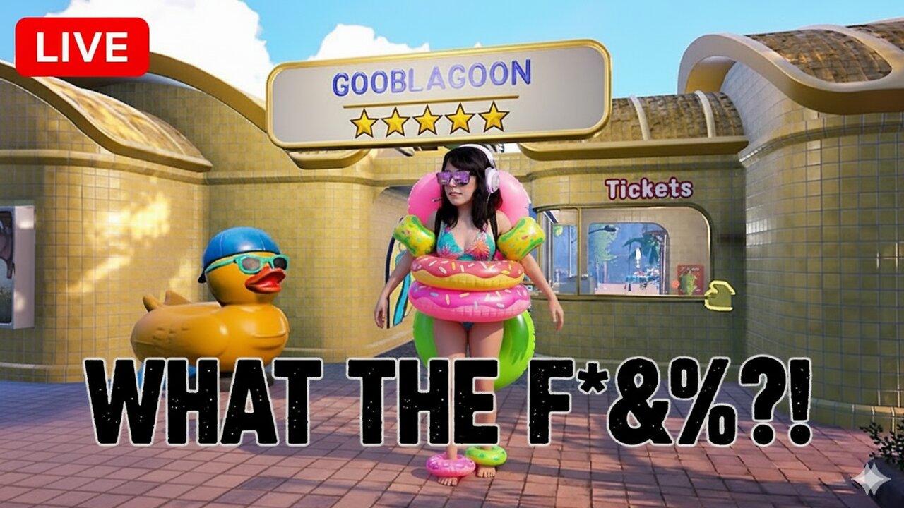 🟢LIVE - VISITING GOOB LAGOON! - Will They Rip Me Off?!? Waterpark Simulator
