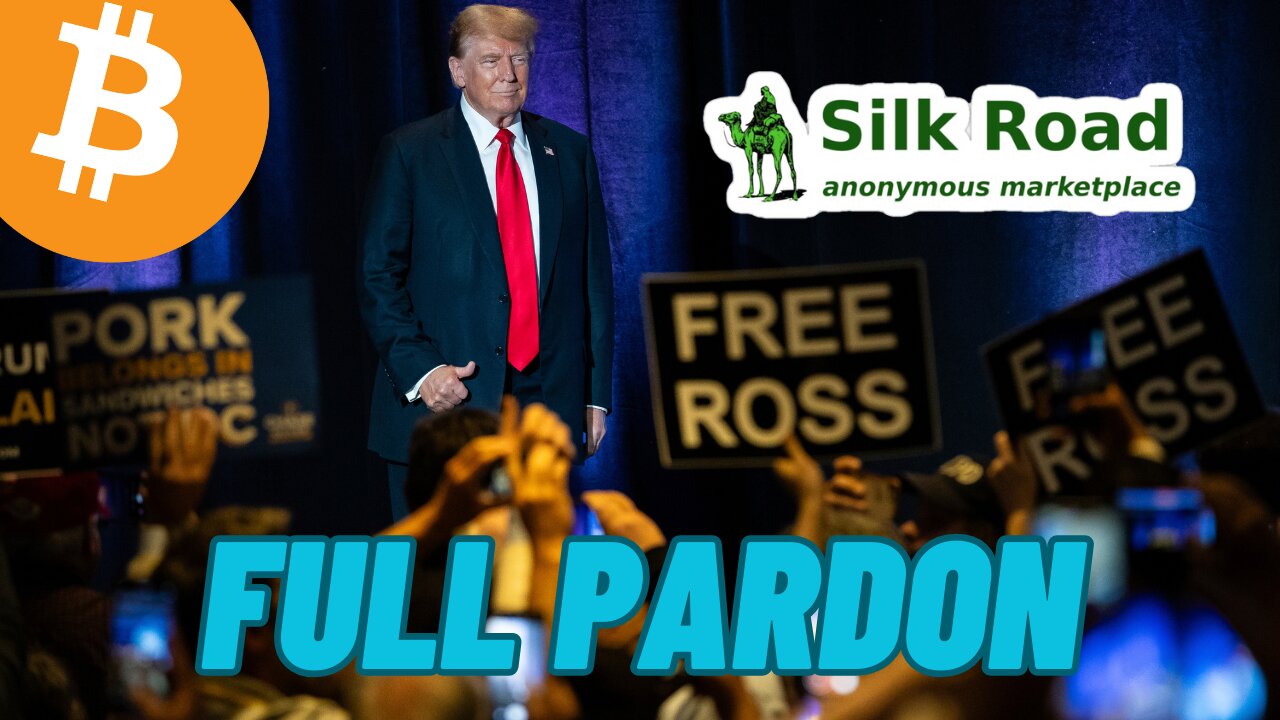 TRUMP PARDONS SILK ROAD CREATOR, BITCOIN, XRP, XLM, JASMY, XCN, AVAX, CAW, COQ
