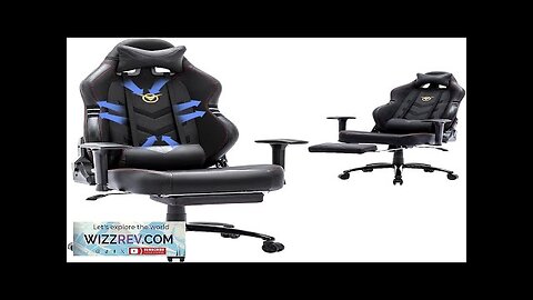 Big and Tall Gaming Chair with Footrest 350lbs-Racing Computer Gamer Chair Ergonomic Review