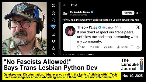 "No Fascists Allowed!" Says Trans Lesbian Python Dev