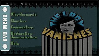 The Lady Vanishes - DVD Menu