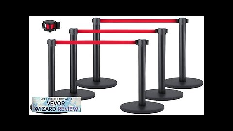 VEVOR Crowd Control Stanchion Set of 6 Pieces Stanchion Set Stanchion Set Review