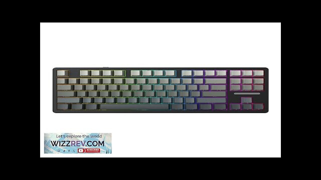 Delux KM87PRO Mechanical Gaming Keyboard Three-mode Gasket Structure Hot Swappable 87 keys Review