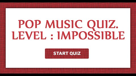 You think you can get a high score in this impossible Pop Music quiz? Share if you did!