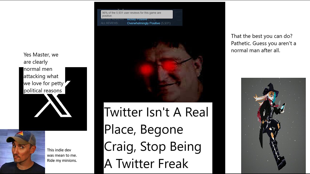 TWITTER FREAK Stuttering Craig attacks Indie Developer, EPICALLY FAILS