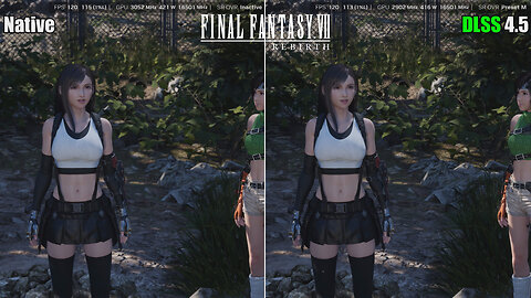 Native VS DLSS 4.5 Performance 4K | FF7 Rebirth | RTX 5090