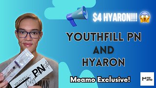 Double treatment! 👏 Youthfill PN and Hyaron! 🧬 Highest PN on the market and only available at Meamoshop 😱 Code Robbie to save you your coins 💯 Hyaron sale alert 🚨📢 only about $4 with the BOGO sale at Meamoshop! 🔥✨