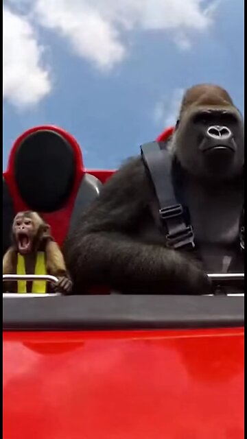 обезьяна и горила