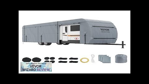 VEVOR Travel Trailer Cover 20-22' RV Cover 4-Layer Non-Woven Fabric Camper Cover Review