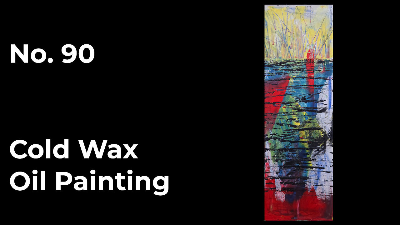 Creating “NO. 90” – Soothing Abstract Painting Process | Relaxing Music & Slow Art